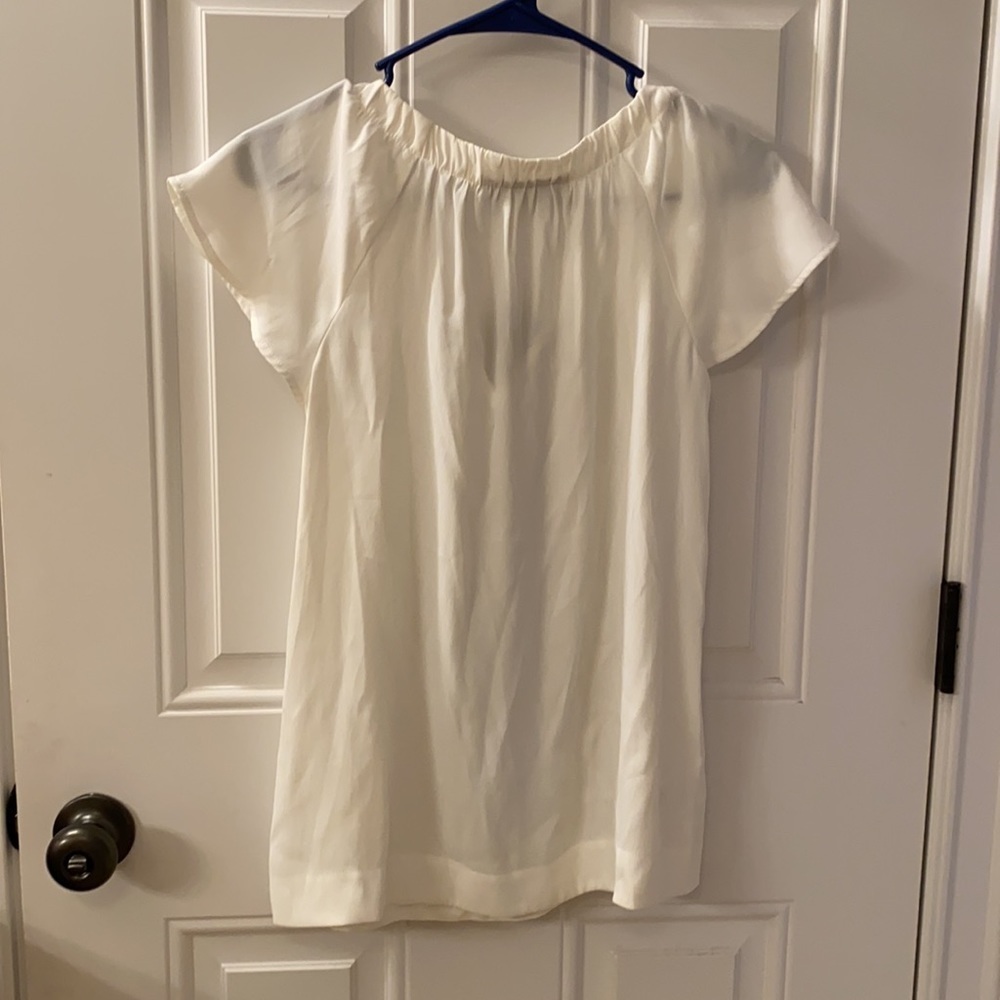 Loft silky flutter sleeve blouse - Picture 3 of 4